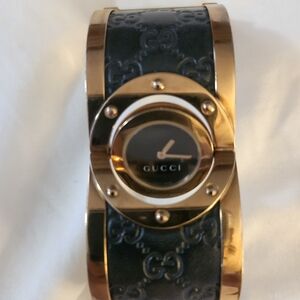 Gucci Gold and Black Women's Watch